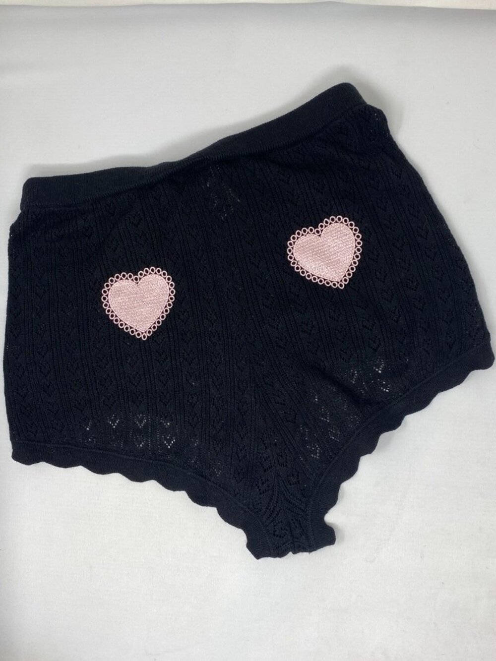 Agent Provocateur MyLove Black Silk Cotton Cashmere Shorts AP3 Medium - Picture 8 of 11